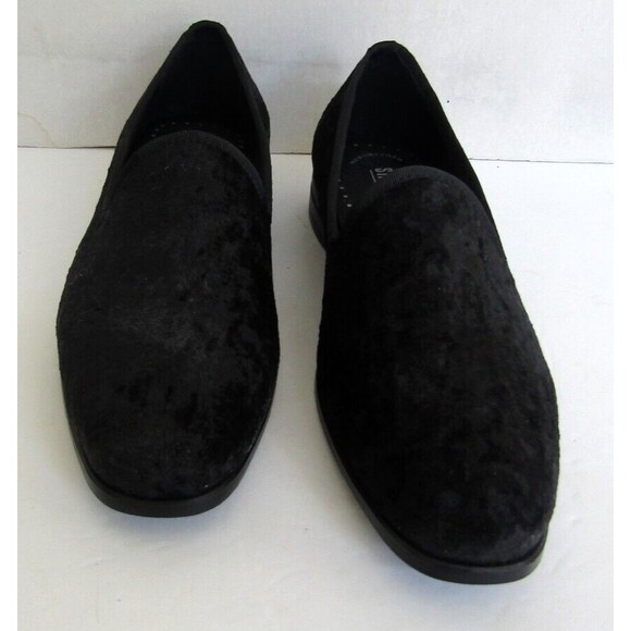 STACY ADAMS Loafers Sultan Black Velour Slip-on Shoes NWOB Mens Size 8M - Picture 3 of 10